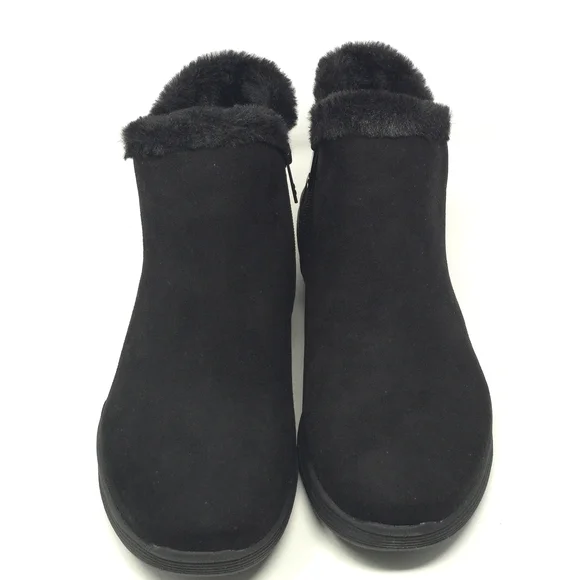 Ryka Nimbus Black Water Repellent Faux Fur Booties Size 9.5M